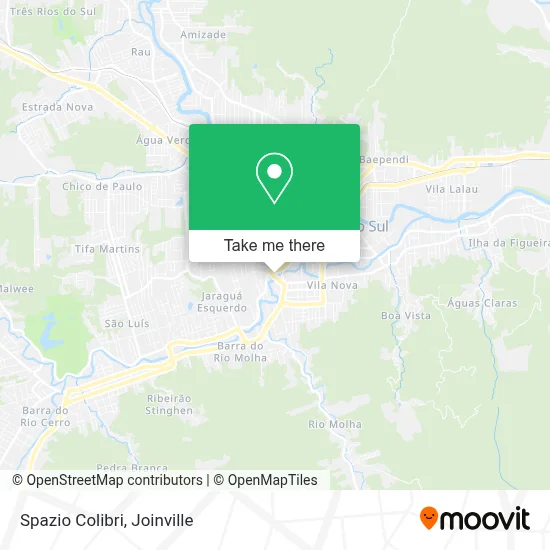 Spazio Colibri map