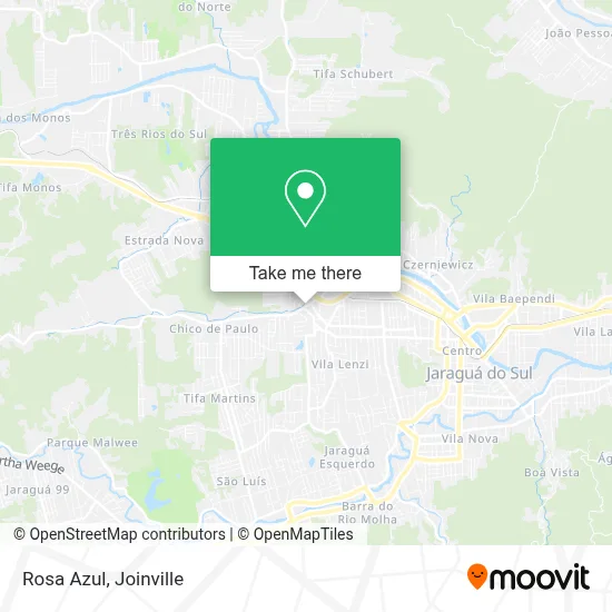 Rosa Azul map