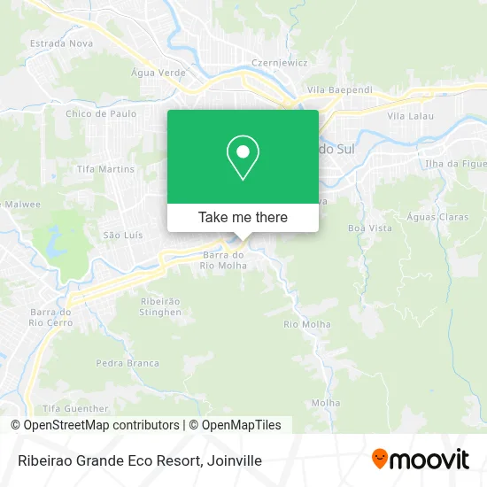Ribeirao Grande Eco Resort map