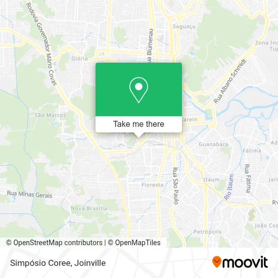 Simpósio Coree map