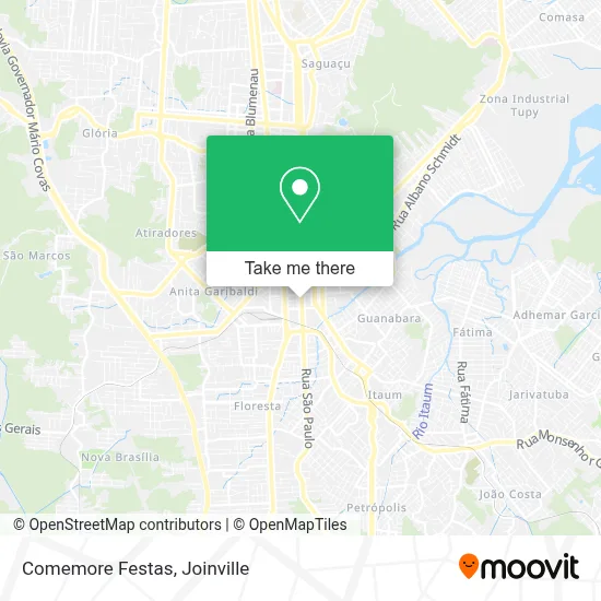 Comemore Festas map