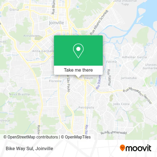Bike Way Sul map