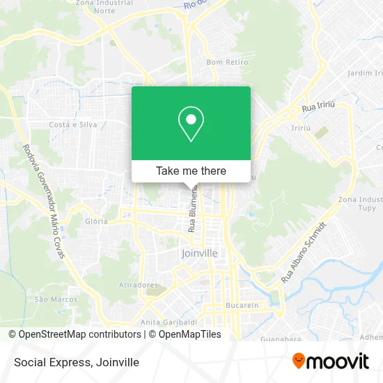 Social Express map