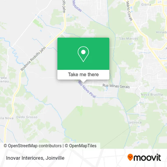 Inovar Interiores map