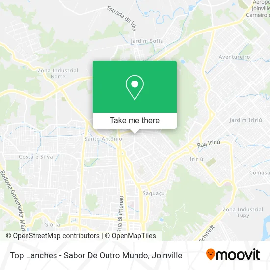 Top Lanches - Sabor De Outro Mundo map