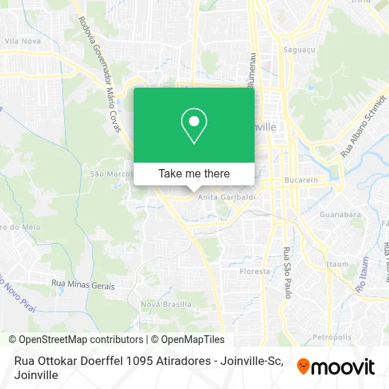 Rua Ottokar Doerffel 1095 Atiradores - Joinville-Sc map