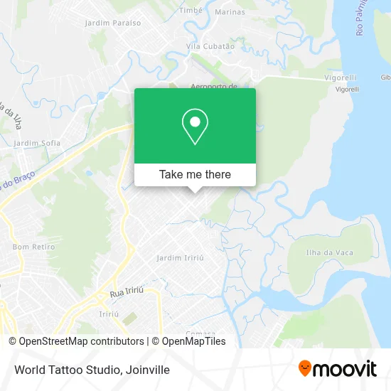 World Tattoo Studio map