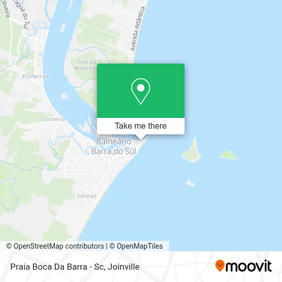 Praia Boca Da Barra - Sc map