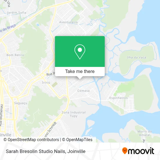 Sarah Bresolin Studio Nails map