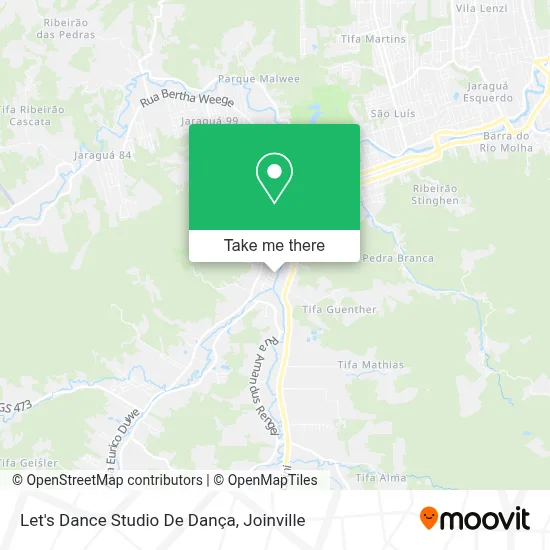 Let's Dance Studio De Dança map