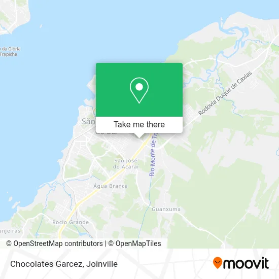 Chocolates Garcez map