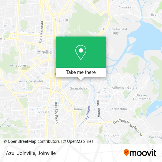 Azul Joinville map