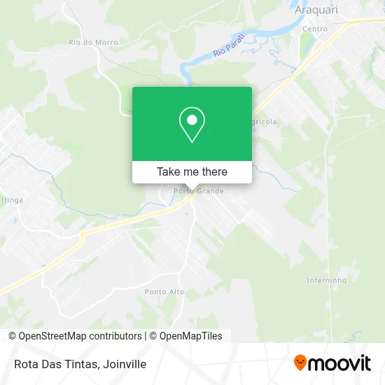 Rota Das Tintas map