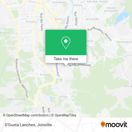 D'Gusta Lanches map