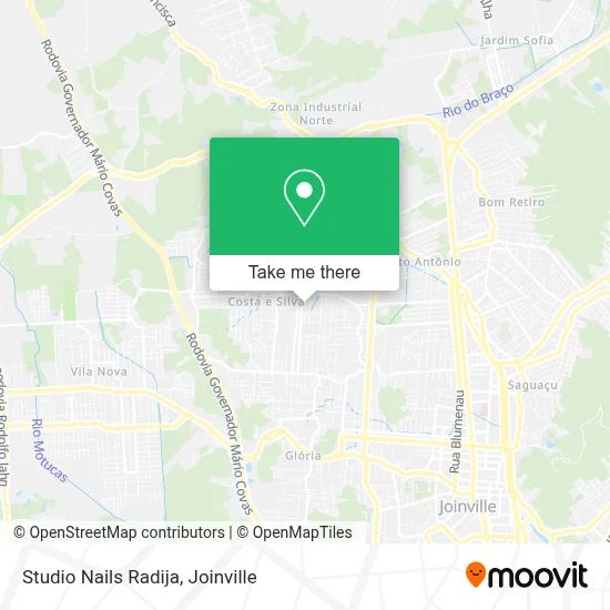 Studio Nails Radija map