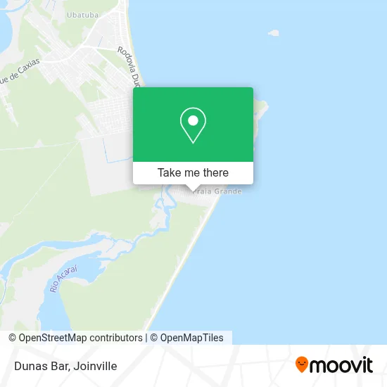 Dunas Bar map