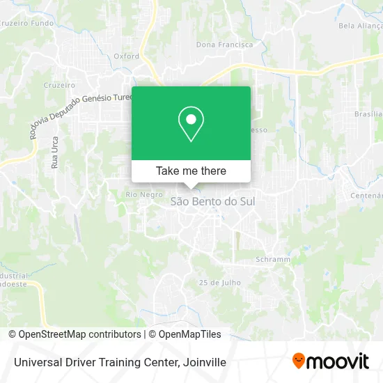 Universal Driver Training Center map