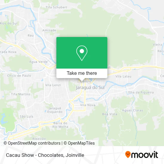 Cacau Show - Chocolates map