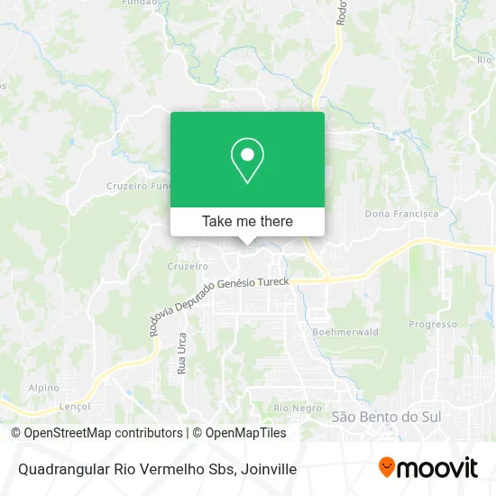 Quadrangular Rio Vermelho Sbs map