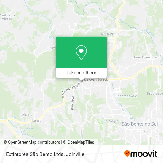 Extintores São Bento Ltda map