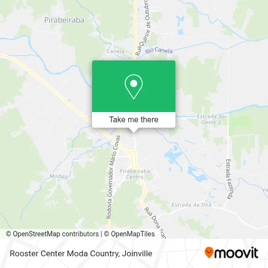 Rooster Center Moda Country map