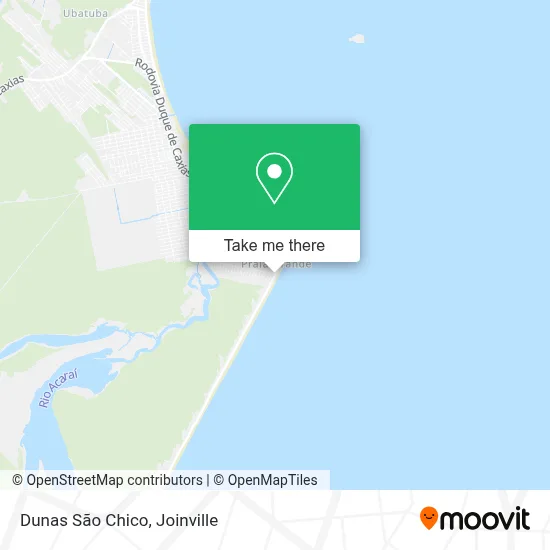 Dunas São Chico map