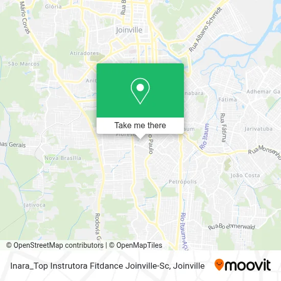 Inara_Top Instrutora Fitdance Joinville-Sc map