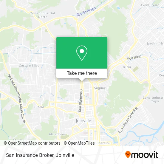 San Insurance Broker map