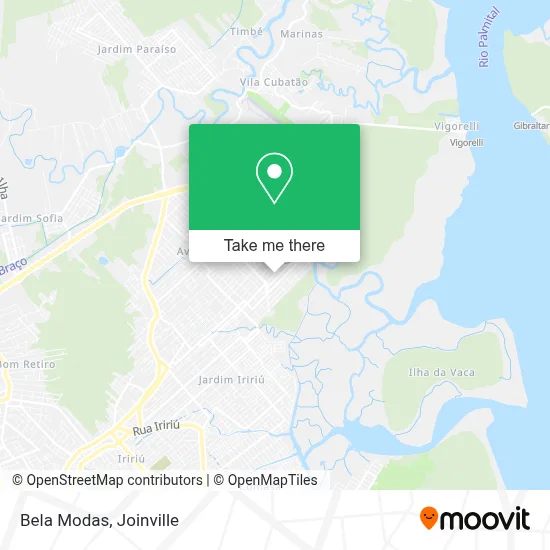 Bela Modas map