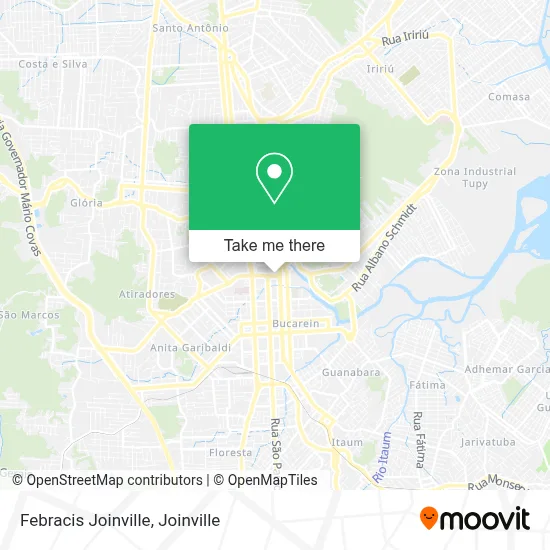 Febracis Joinville map