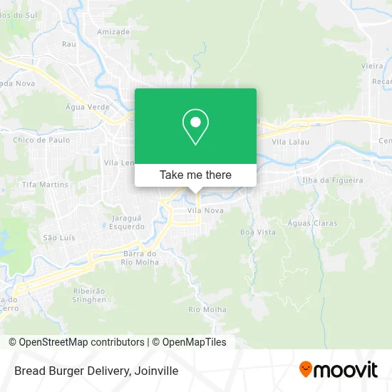 Bread Burger Delivery map