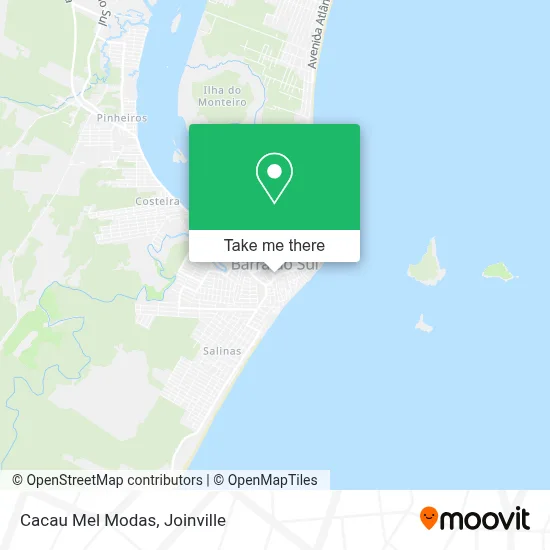 Cacau Mel Modas map