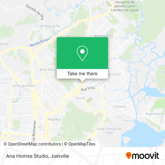 Ana Homss Studio map