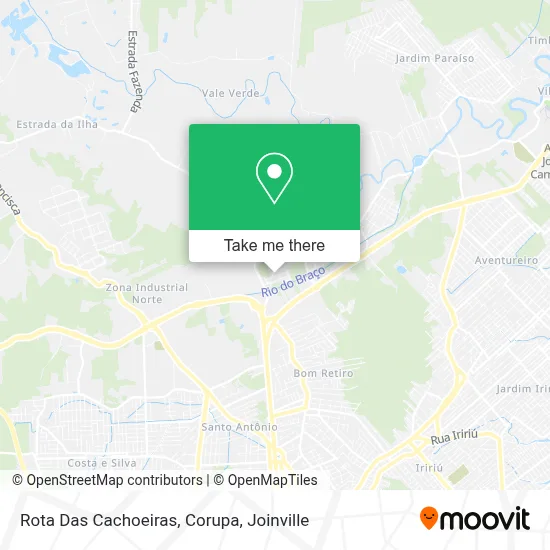 Rota Das Cachoeiras, Corupa map