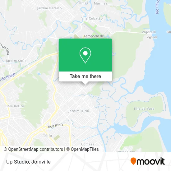 Up Studio map