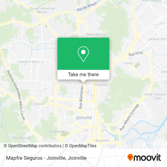Mapfre Seguros - Joinville map