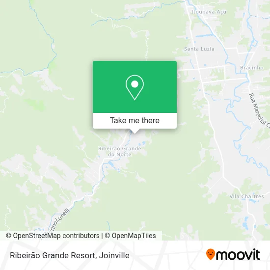 Ribeirão Grande Resort map