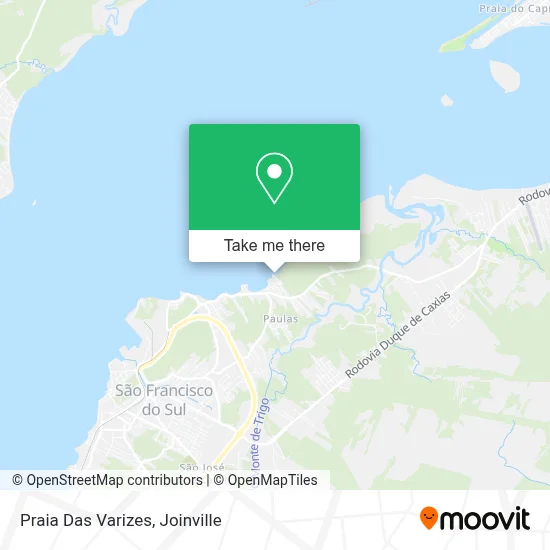 Praia Das Varizes map