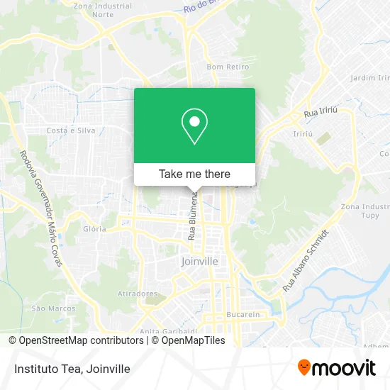 Instituto Tea map