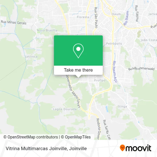 Vitrina Multimarcas Joinville map