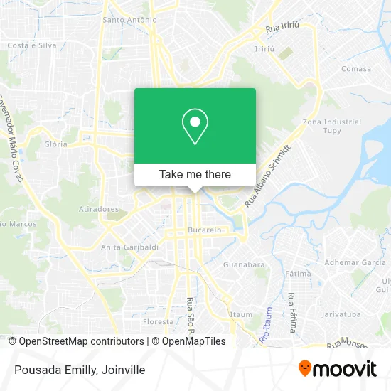 Pousada Emilly map