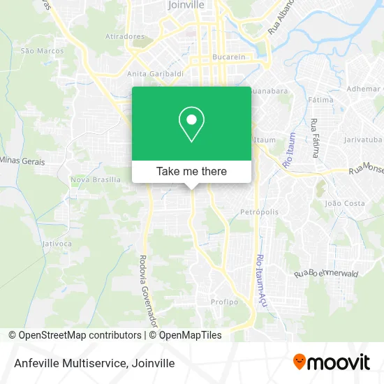 Anfeville Multiservice map