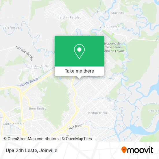 Upa 24h Leste map