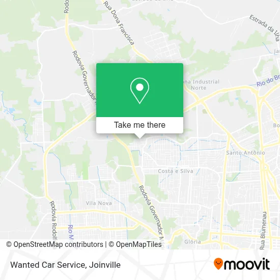 Wanted Car Service map
