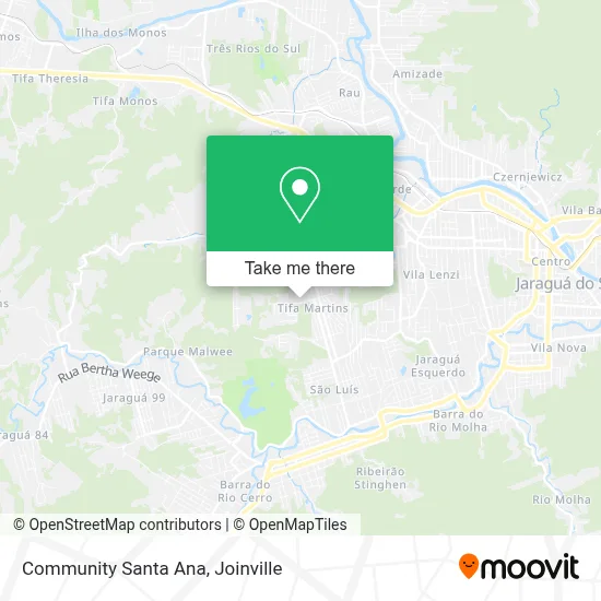 Community Santa Ana map