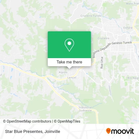Star Blue Presentes map
