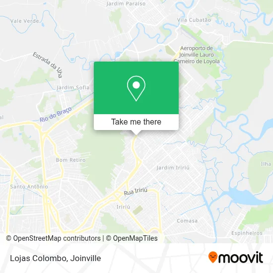 Lojas Colombo map