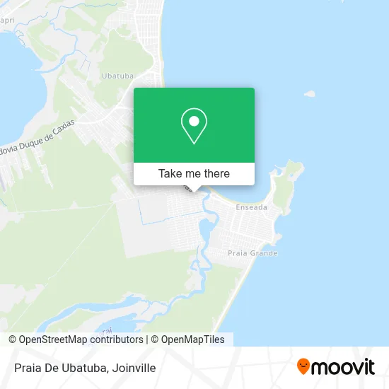 Praia De Ubatuba map