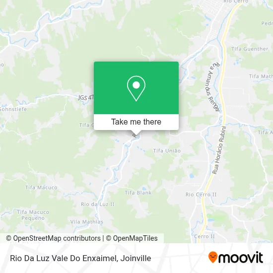 Rio Da Luz Vale Do Enxaimel map