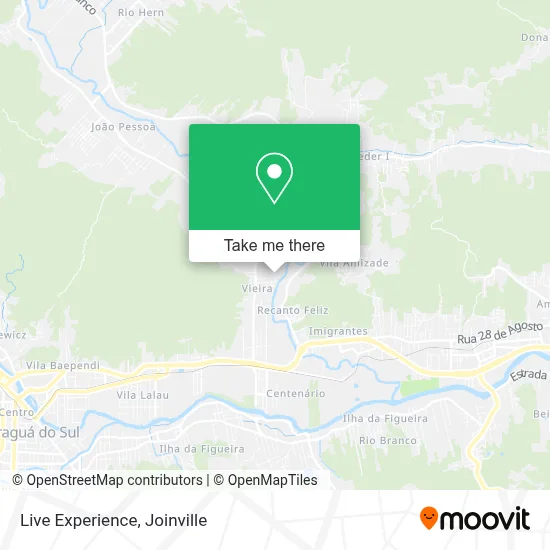 Live Experience map